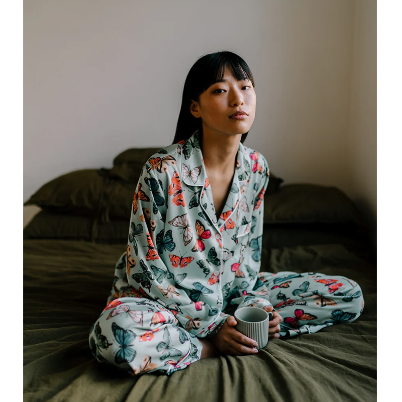 米诗缇【热那亚蝴蝶】艺术小众时尚设计师可外穿潮牌长袖长裤家居服