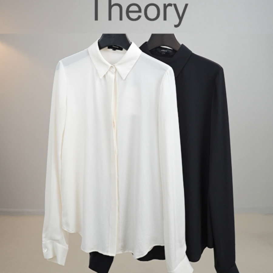 THEORY美国直邮BIDDY O真丝基础百搭款衬衫K072524R
