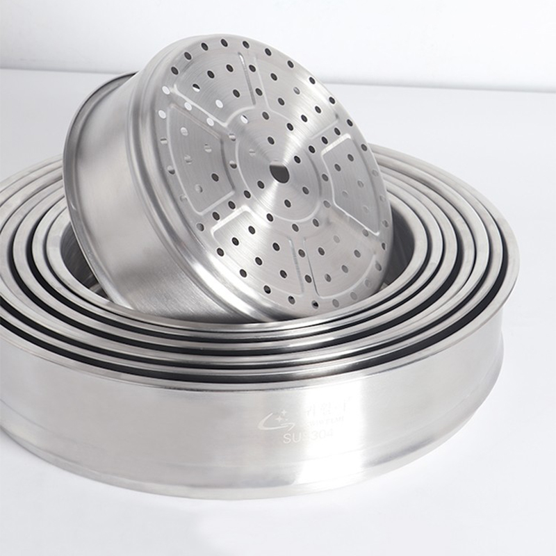 KWIWELMI加厚蒸笼304不锈钢蒸格蒸锅小奶锅蒸笼蒸屉