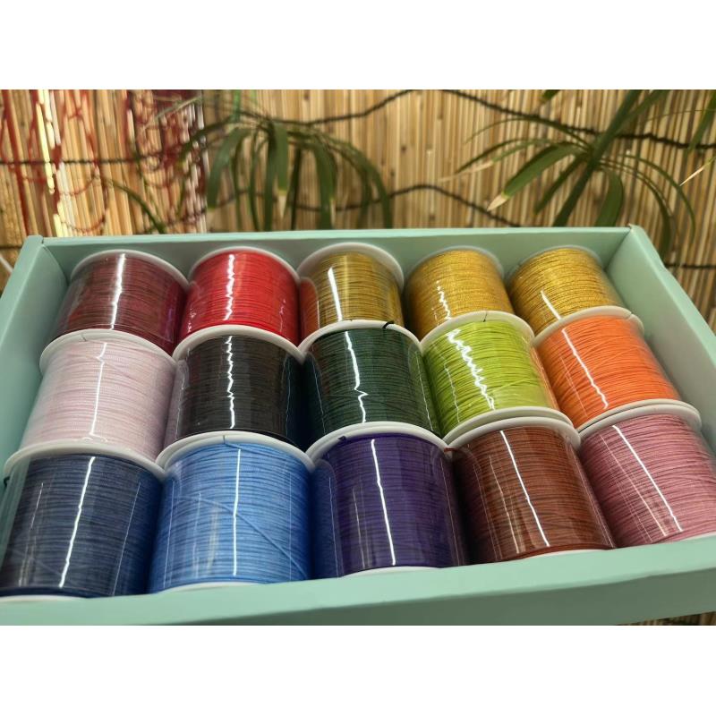 【蝶谷】主播推荐盛世国风系列72号玉线加12股3股金线套盒文玩绳