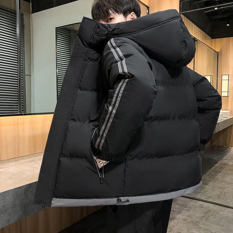 JEEP吉普棉服黑色新款冬装潮流2023加绒加厚青少年舒适棉袄外套