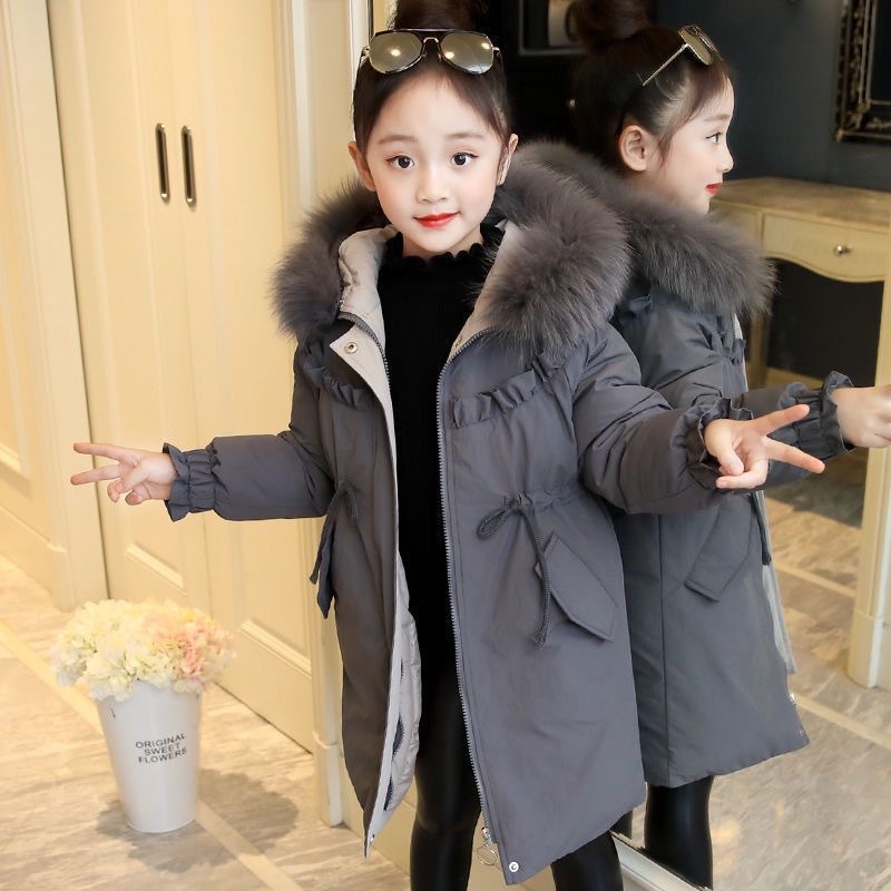 巴拉巴拉羽绒服2023新款女童加厚棉衣中大童儿童网红冬装保暖棉袄