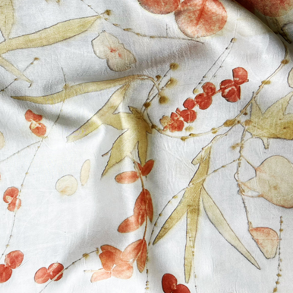 【真丝长丝巾】植物染色长丝巾，随机发货