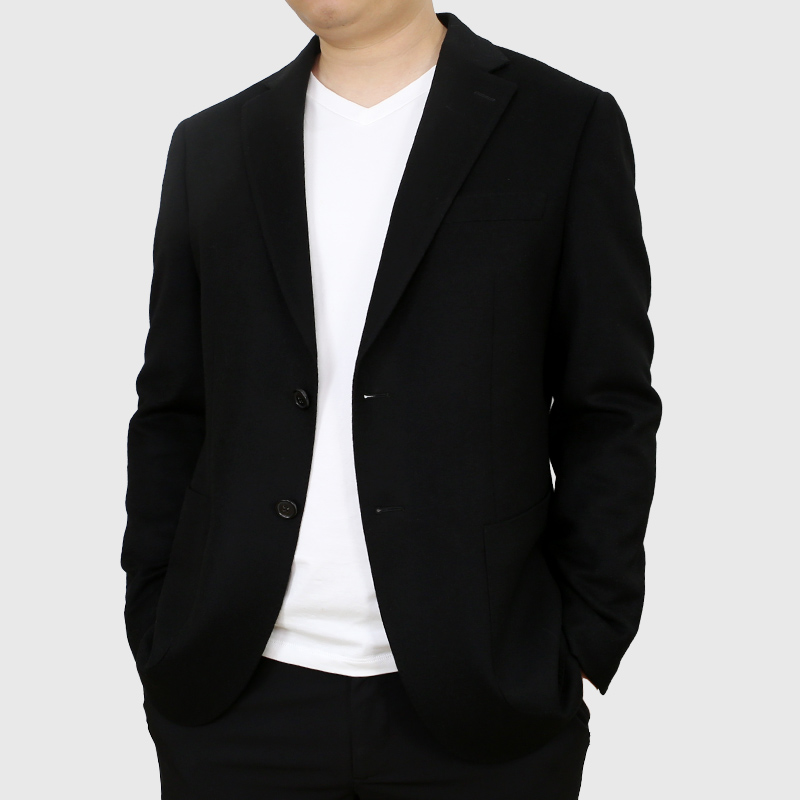 毛料周男士休闲西服2024冬季新款爸爸商务羊毛西装外套男款小单西