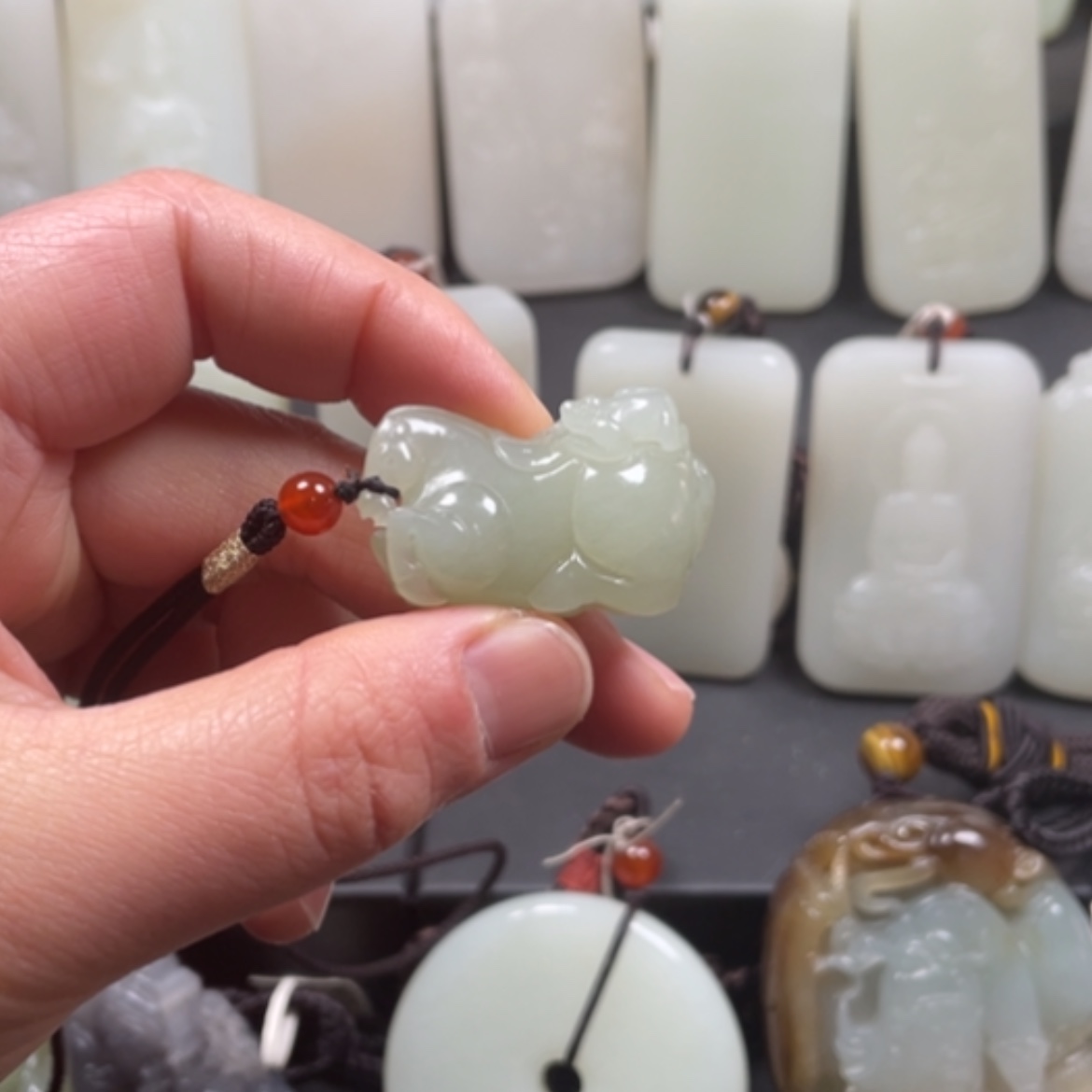 【闪购商品】和田玉挂件未镶嵌心*