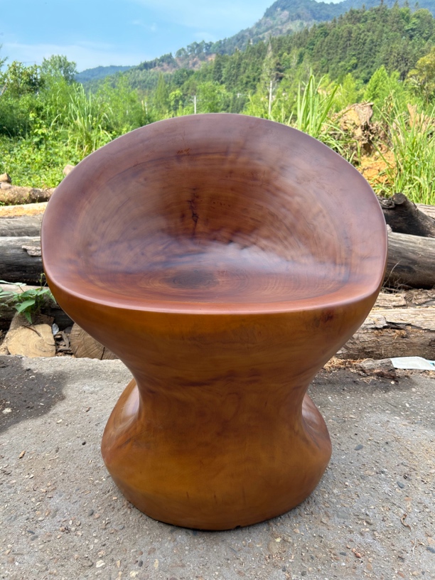 新中式靠背椅 主人椅 休闲椅 香樟木靠背椅 实木整体椅