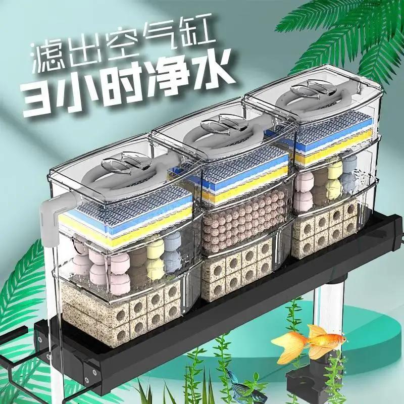 滴流盒鱼缸净水过滤上置净化过滤槽循环外挂式免换水干湿分离