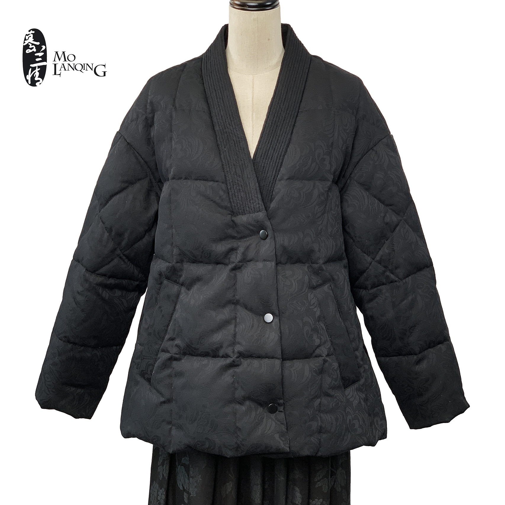 【唐汉】国风时尚休闲宽松百搭女士短款气质羽绒服3443