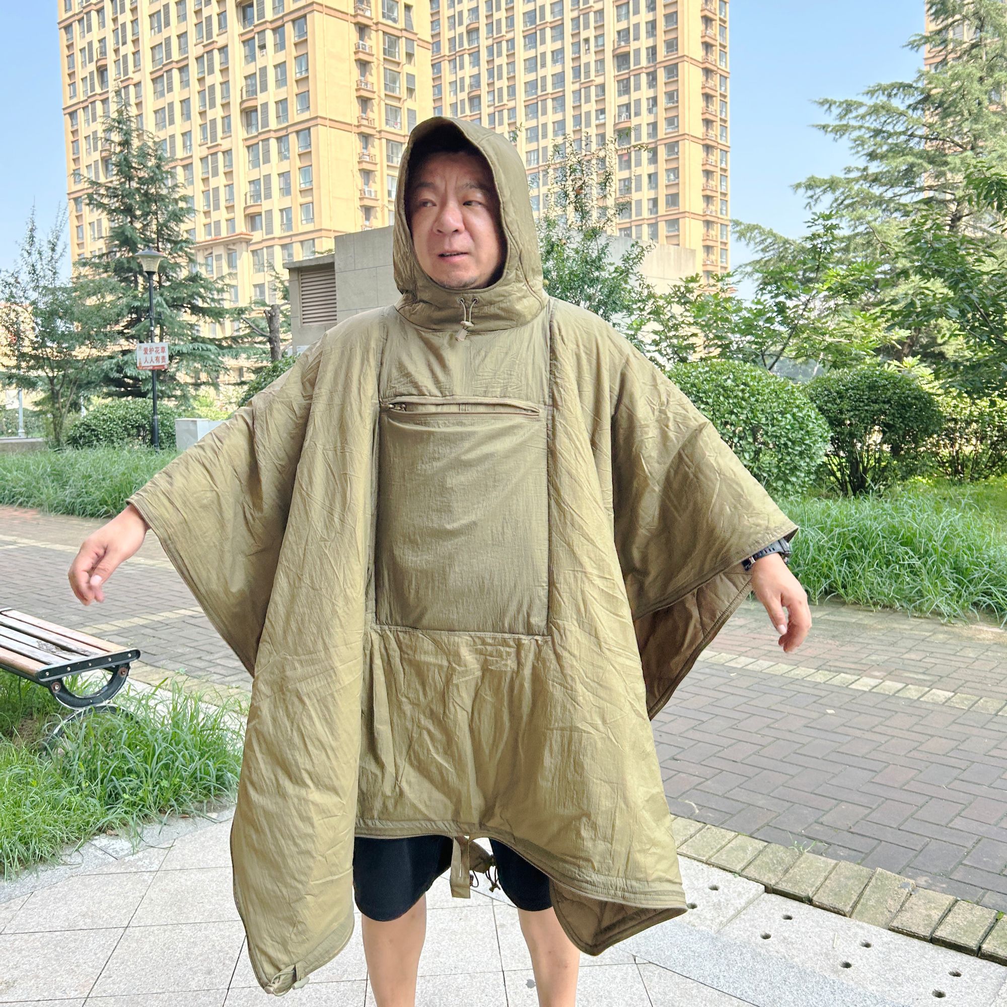 流浪者斗篷保暖多功能户外披风睡袋斗篷