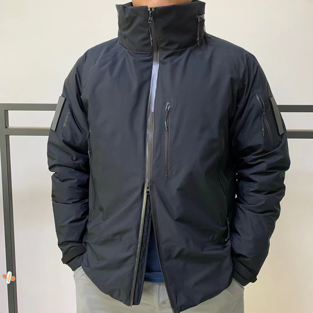 鸟款男士户外厚棉服防水防风保暖夹克