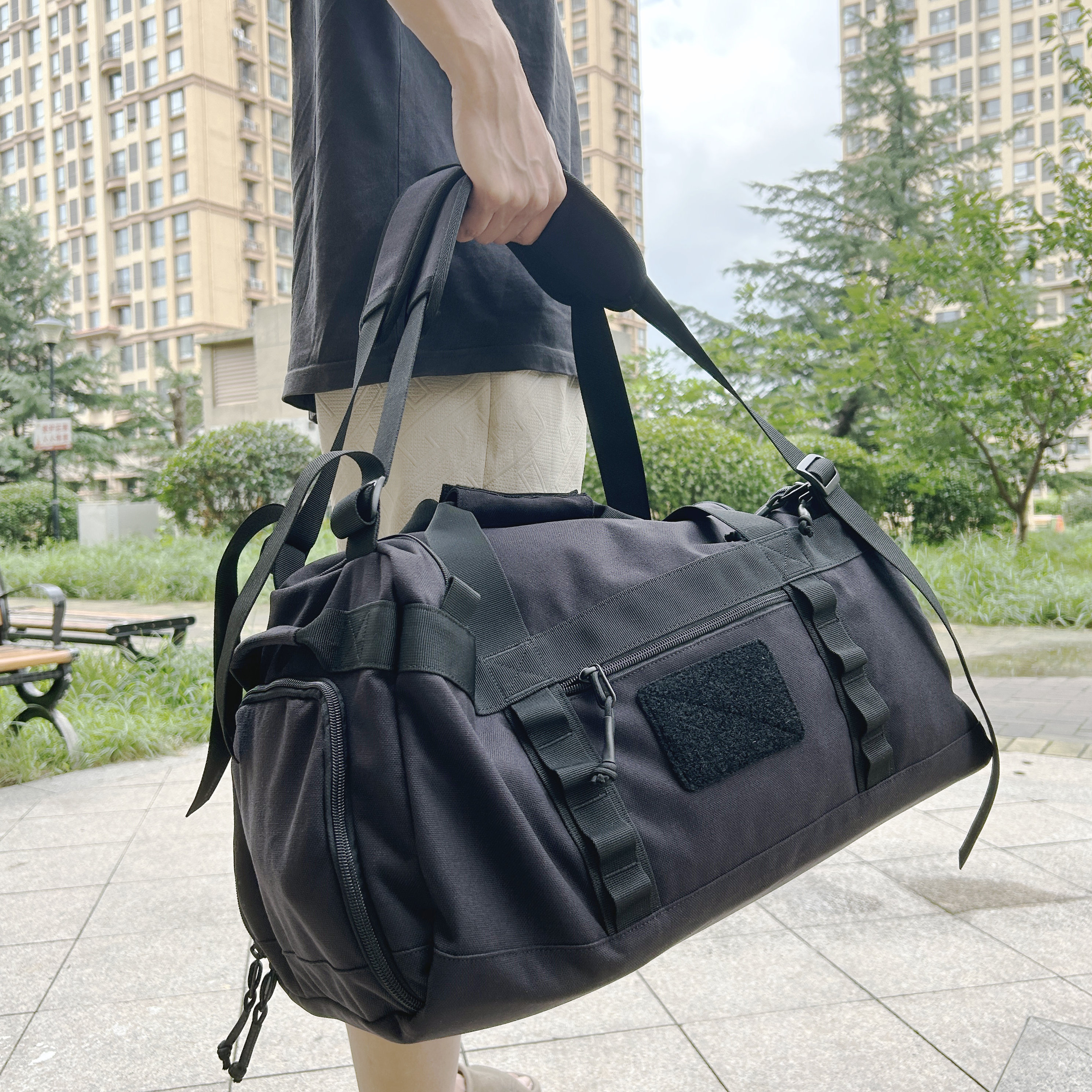 【烈刃】45升健身包多用途挎包拎包双肩款