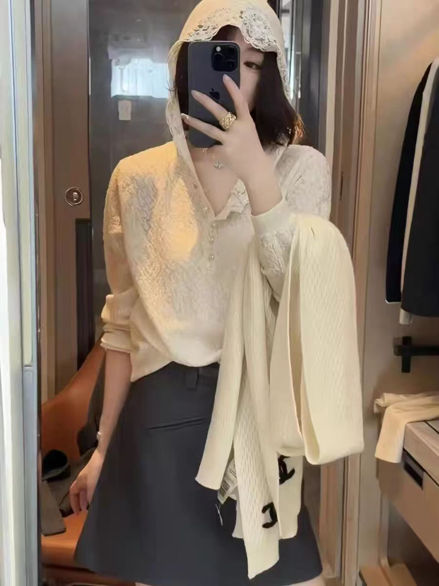 名媛家时尚精品女士蚕丝羊毛衫百搭单品