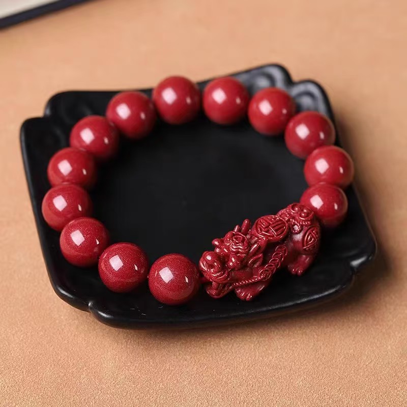 含辰砂工艺品高含量紫金砂貔貅手链男女款