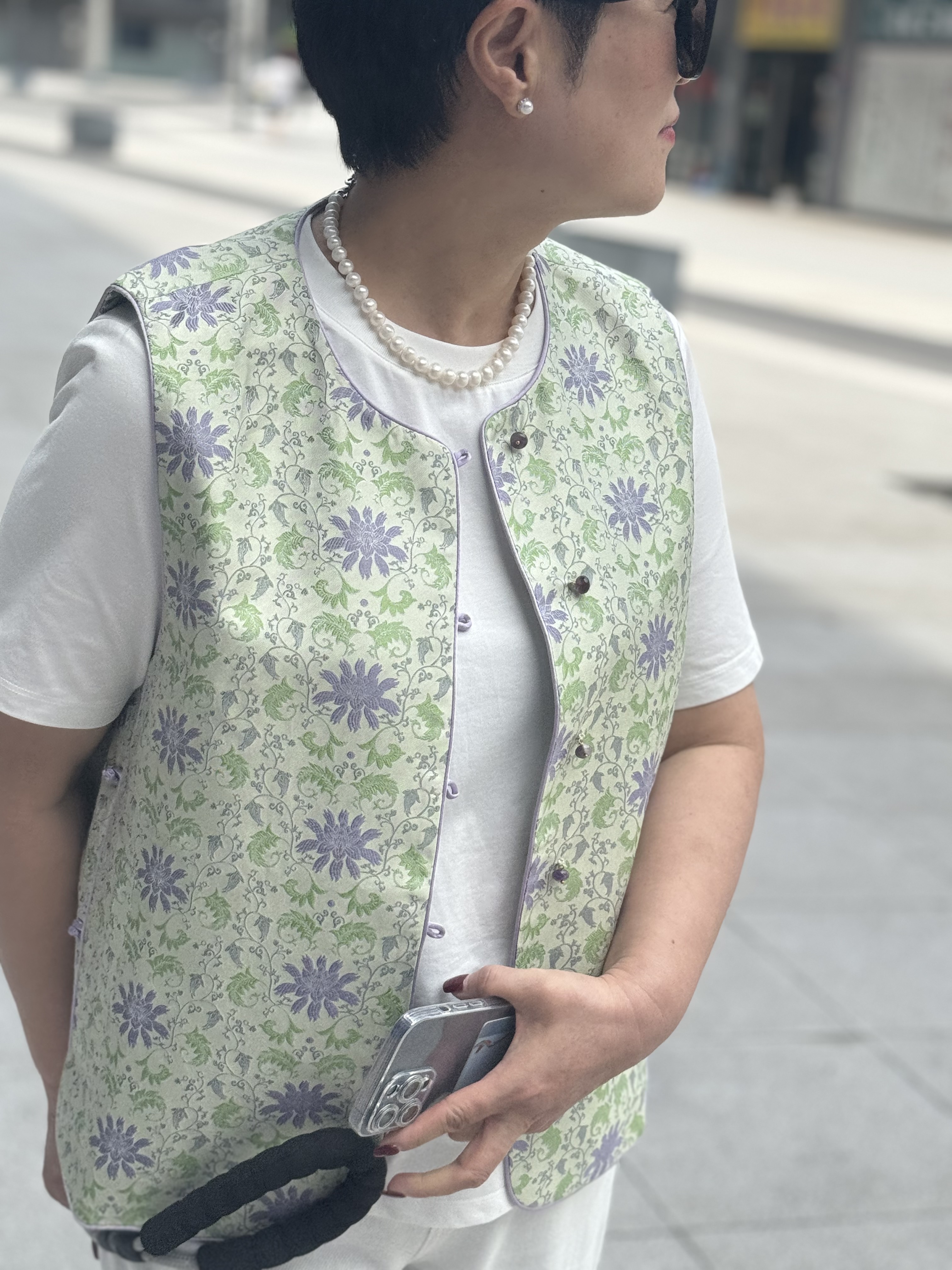 【生生不息】小个子桑蚕丝30姆米高级感真丝提花宋锦坎肩女马甲