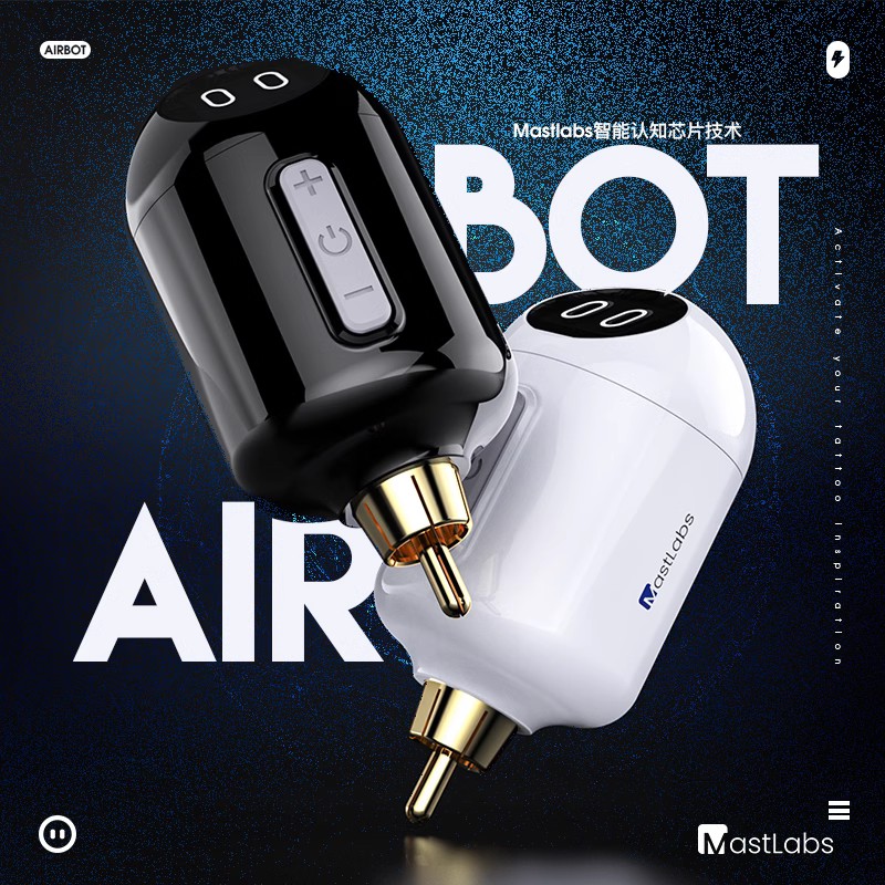 魔侍MAST机器人AIRBOT无线电池纹身机马达短笔电源RCA专用纹绣师