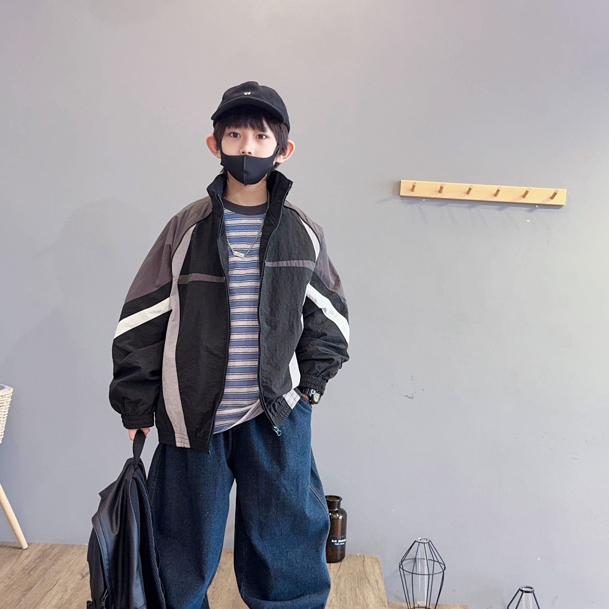 2024男童秋季夹克外套宽松户外款