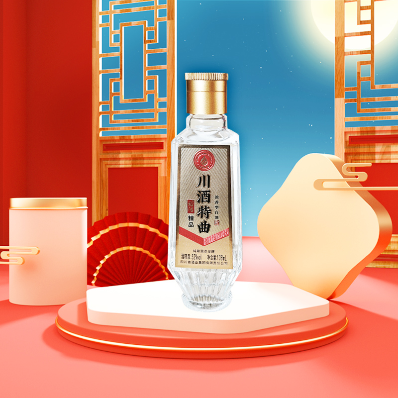 礼传精品川酒特曲小酒浓香型白酒纯粮食白酒自饮品鉴52度108ml