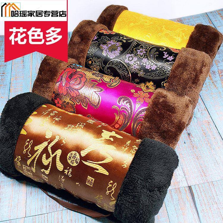 冬季暖手筒 手捂子 福禄寿绸缎珊瑚绒送中老年老人福禄寿免插电