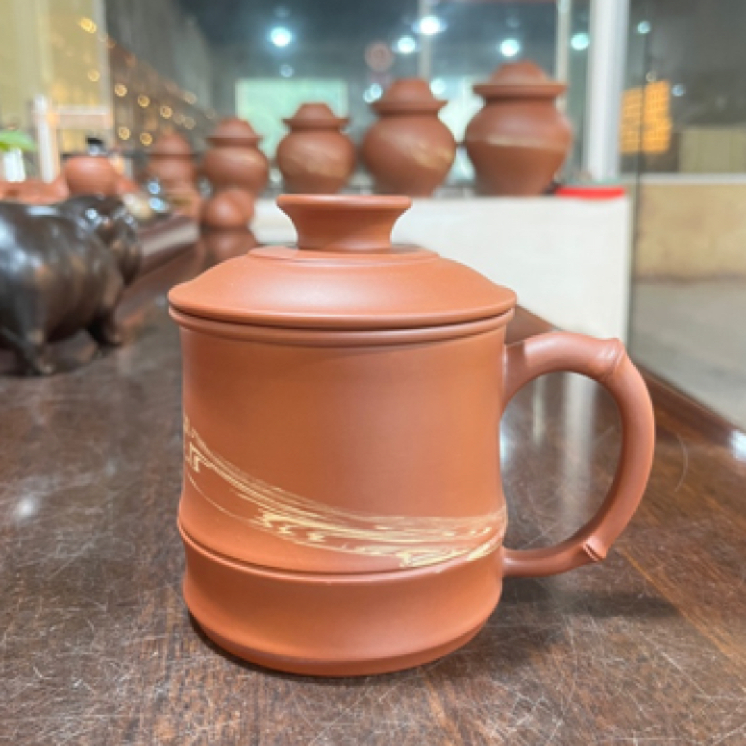 荣昌陶纯手工飘逸杯400cc茶水分离茶盅茶滤