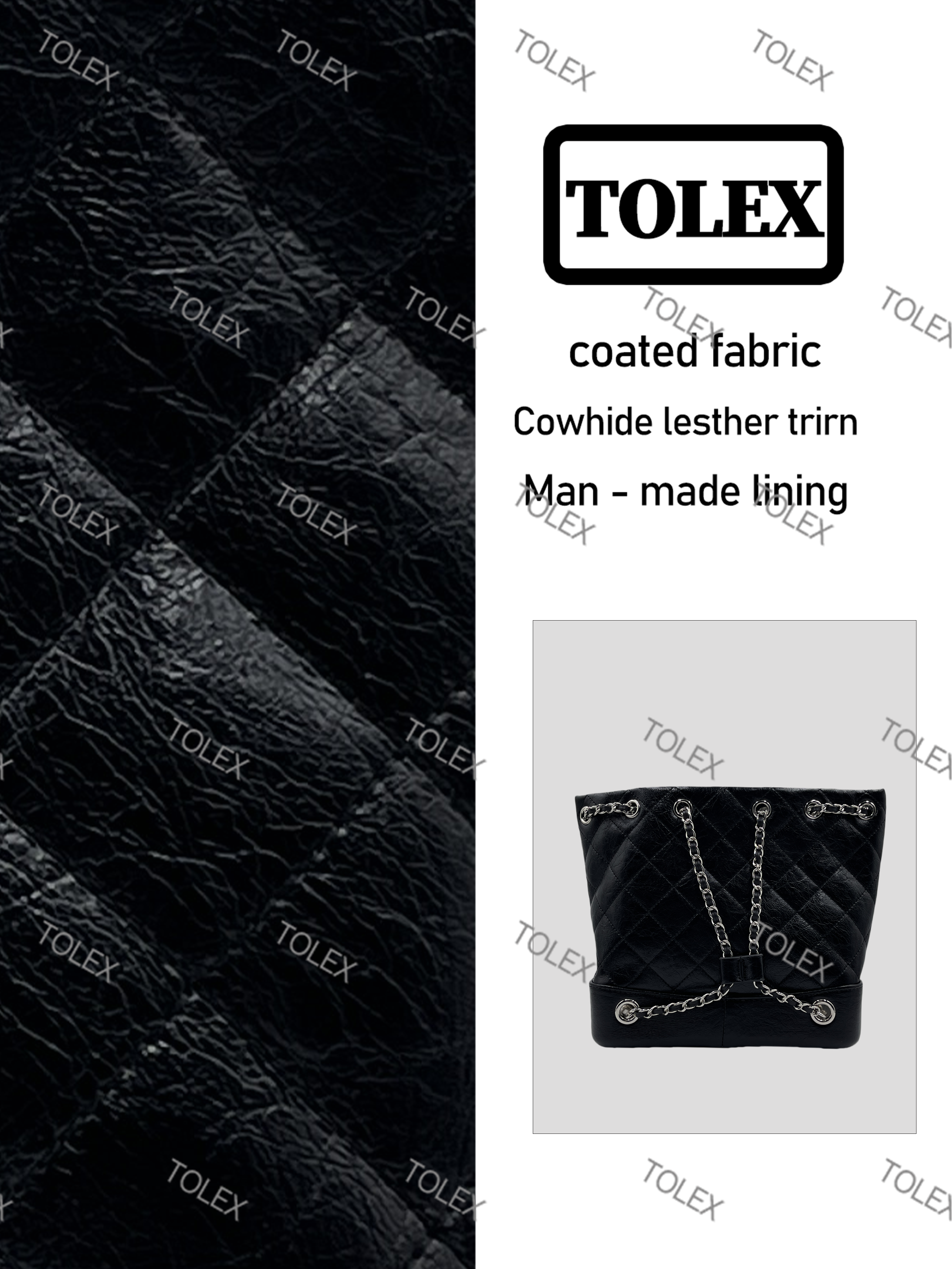 TOLEX新款气质轻奢百搭时尚女包0237黑色流浪