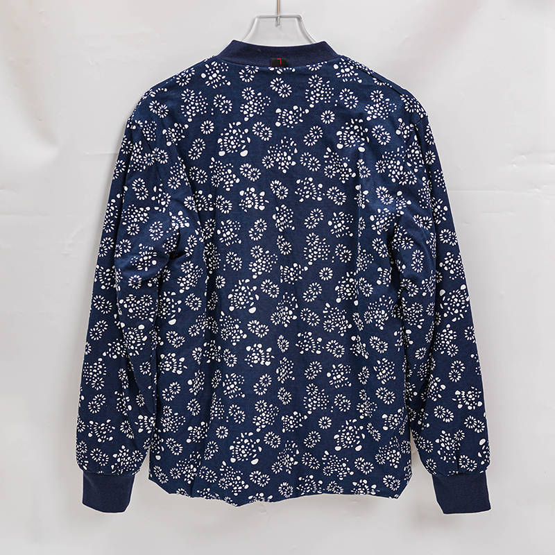 【青花瓷】冬季棉服上衣棉衣长袖蓝色时尚休闲印花满印秋冬保暖服