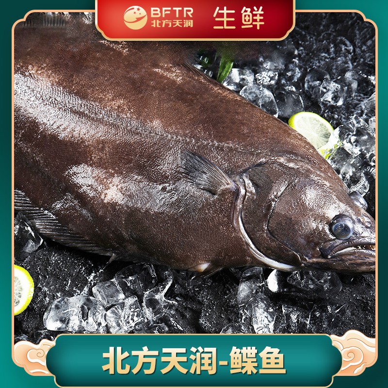 冻鲜深海鲽鱼一条装 单条约1.3斤左右