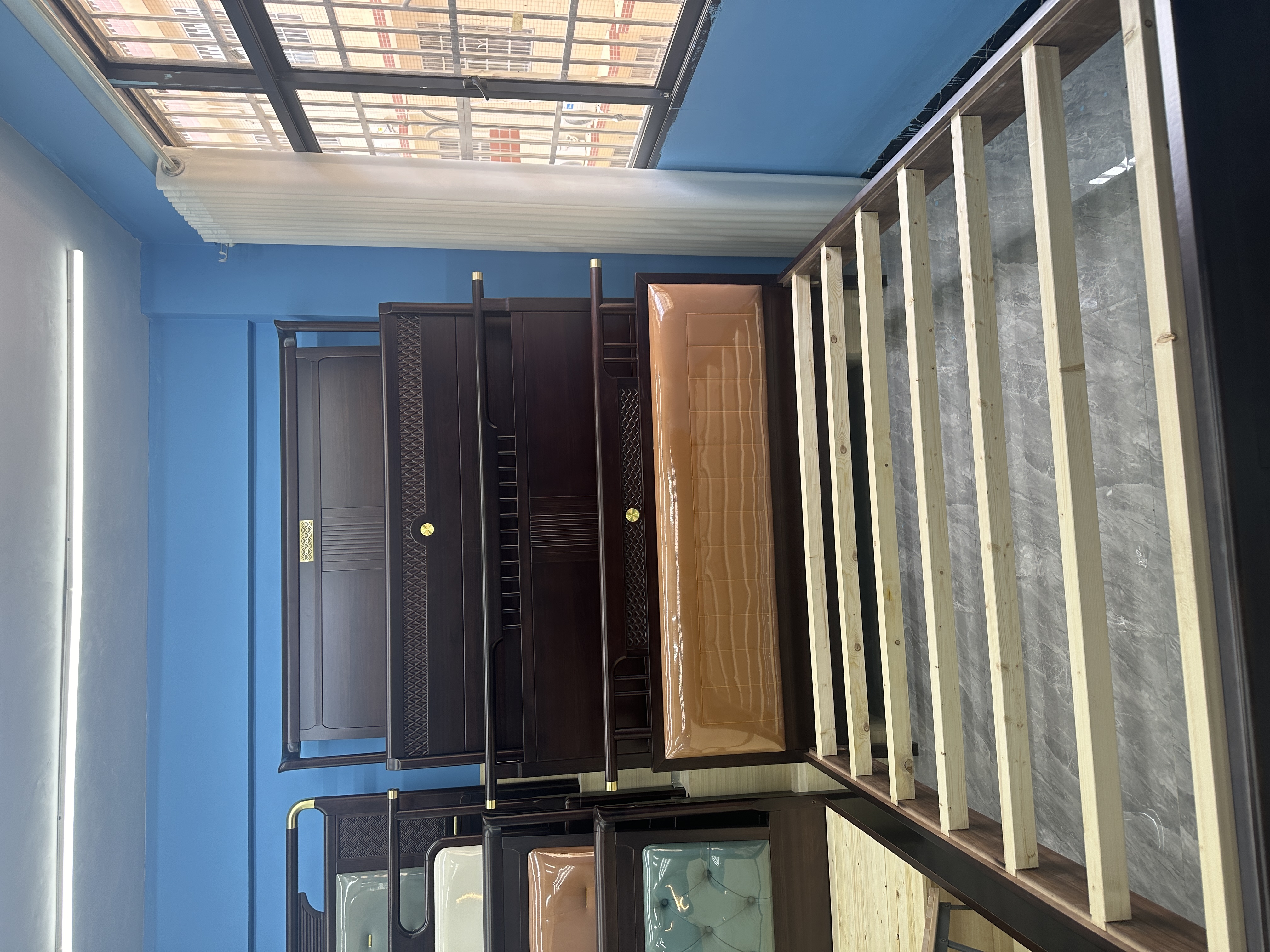 新中式乌金木实木床主卧1.8 1.5 米官帽双人床简约现代床家用