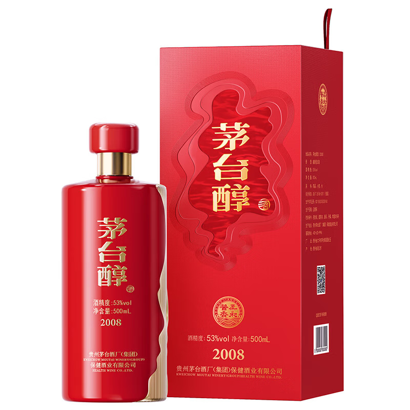 茅台（MOUTAI）集团 茅台醇2008 53度 酱香型白酒 500ml（新包装）