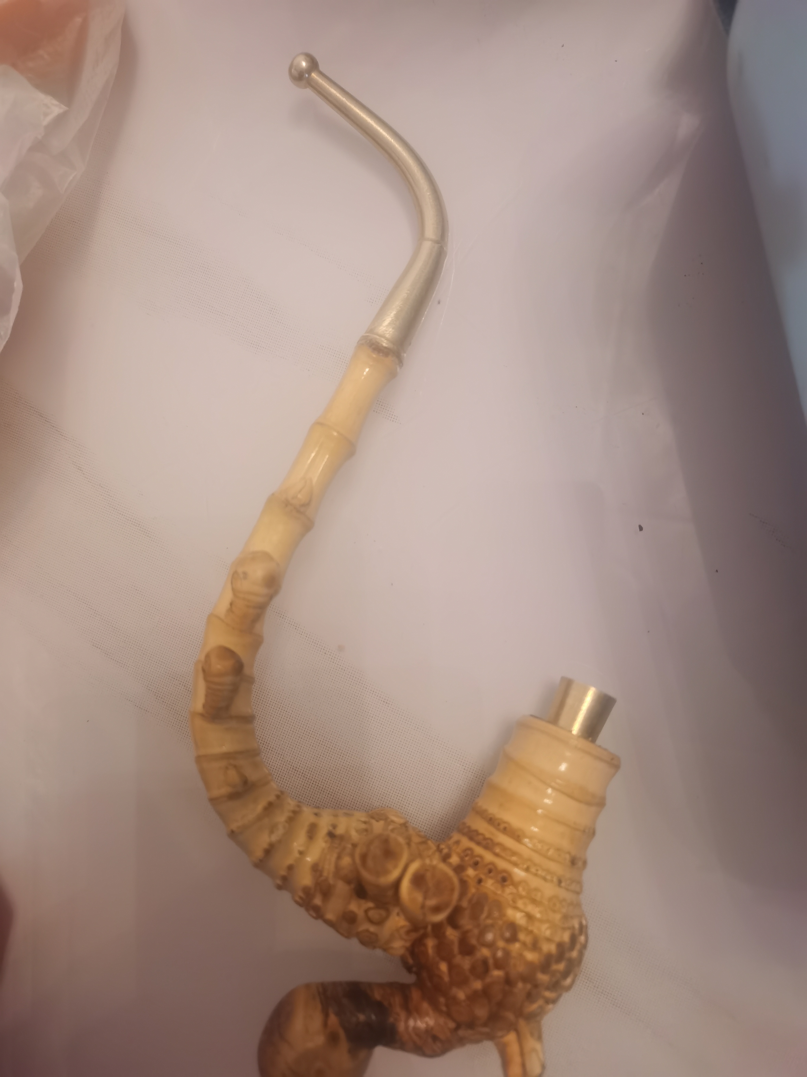 手工制作竹节烟斗