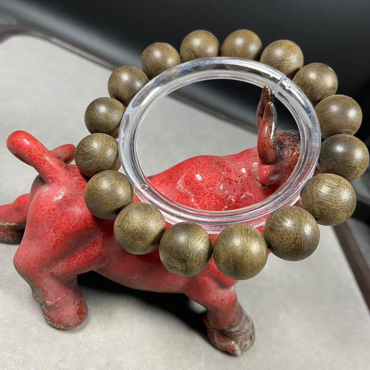 沉香  圆珠卡1.4单圈手串   CX320   海南水格沉香