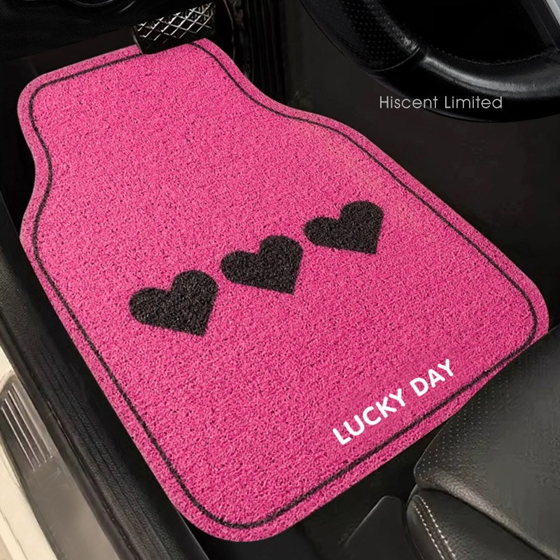 汽车脚垫主驾驶单片车内通用丝圈蹭土垫可爱保护垫车地垫女士专用