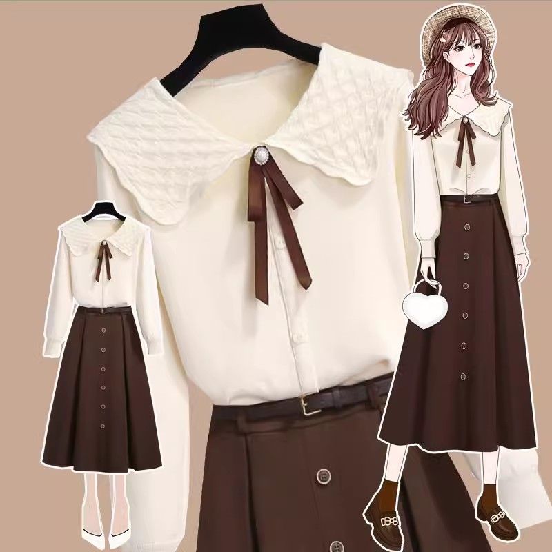 正式场合幼儿园应聘女装教资教师面试连衣秋冬季穿搭职业套装裙女