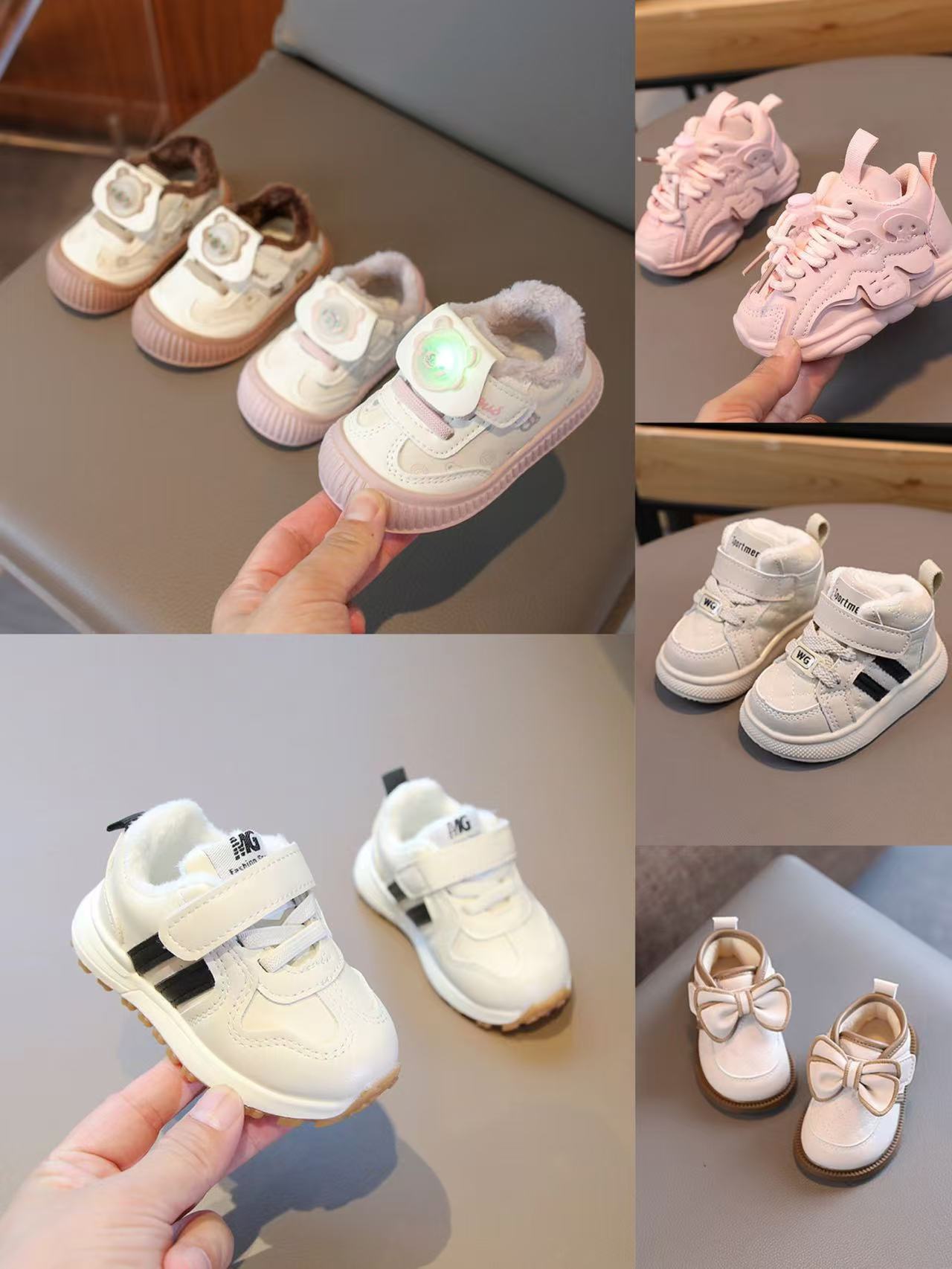 微瑕清仓秋冬季新款小童鞋婴幼儿男女宝宝运动鞋网面透气单鞋