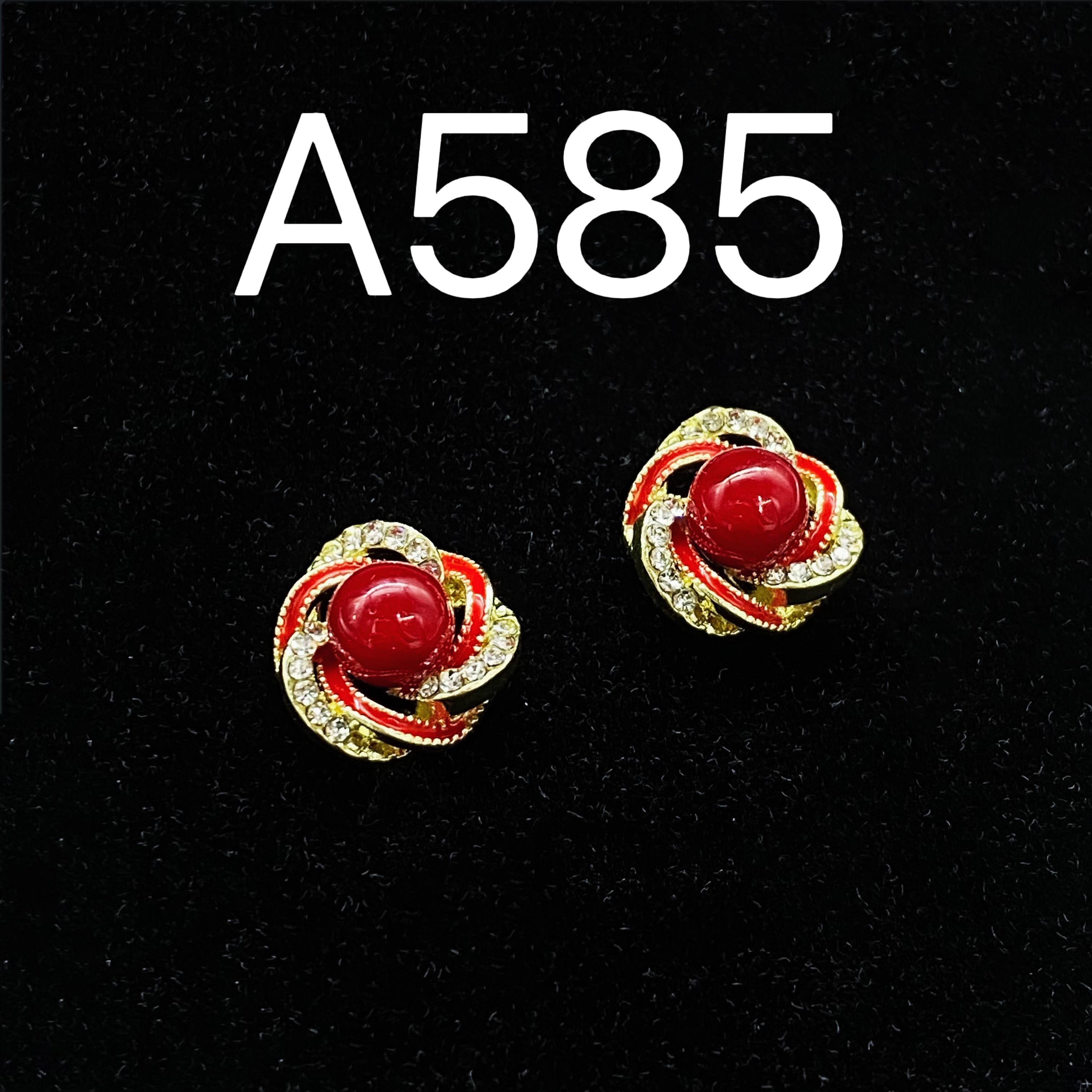 铜合金耳饰 铜合金耳饰 A585耳环时尚复古百搭轻奢气质款