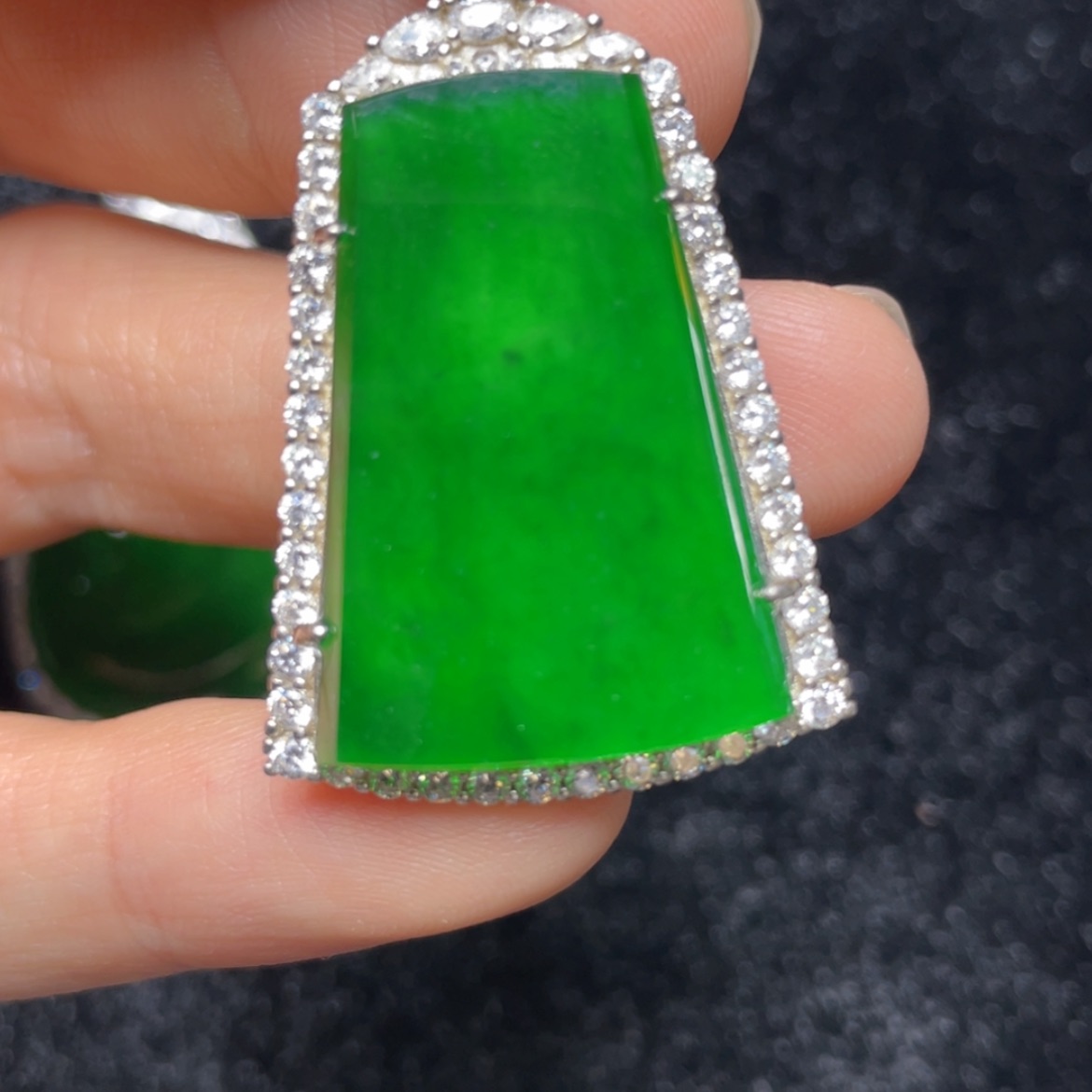 【闪购商品】翡翠吊坠银S925镶嵌