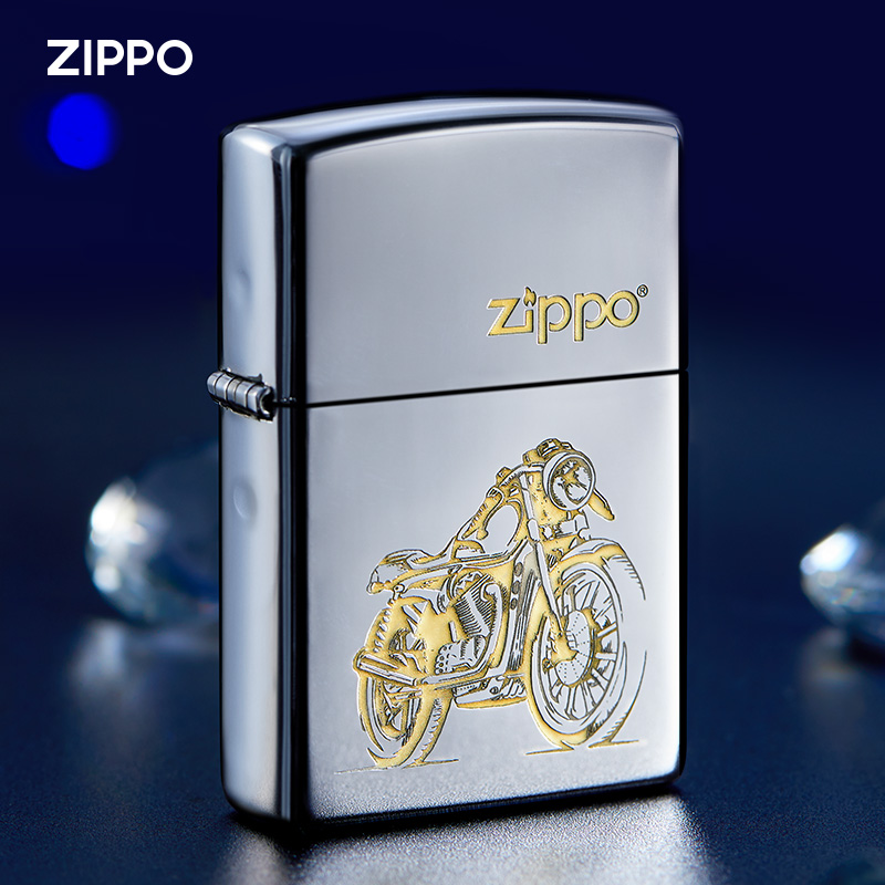 ZIPPO打火机【哈雷摩托】官方正品正版煤油防风打火机礼物DYH1X1