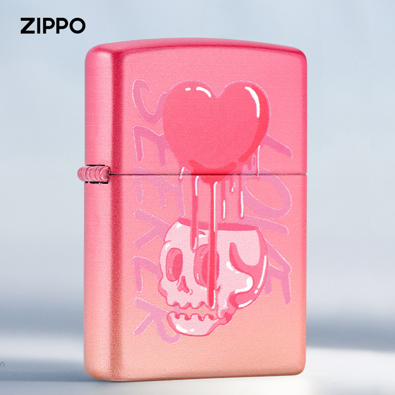 ZIPPO打火机【恋爱至死】官方正品正版煤油防风打火机礼物TCH1X1
