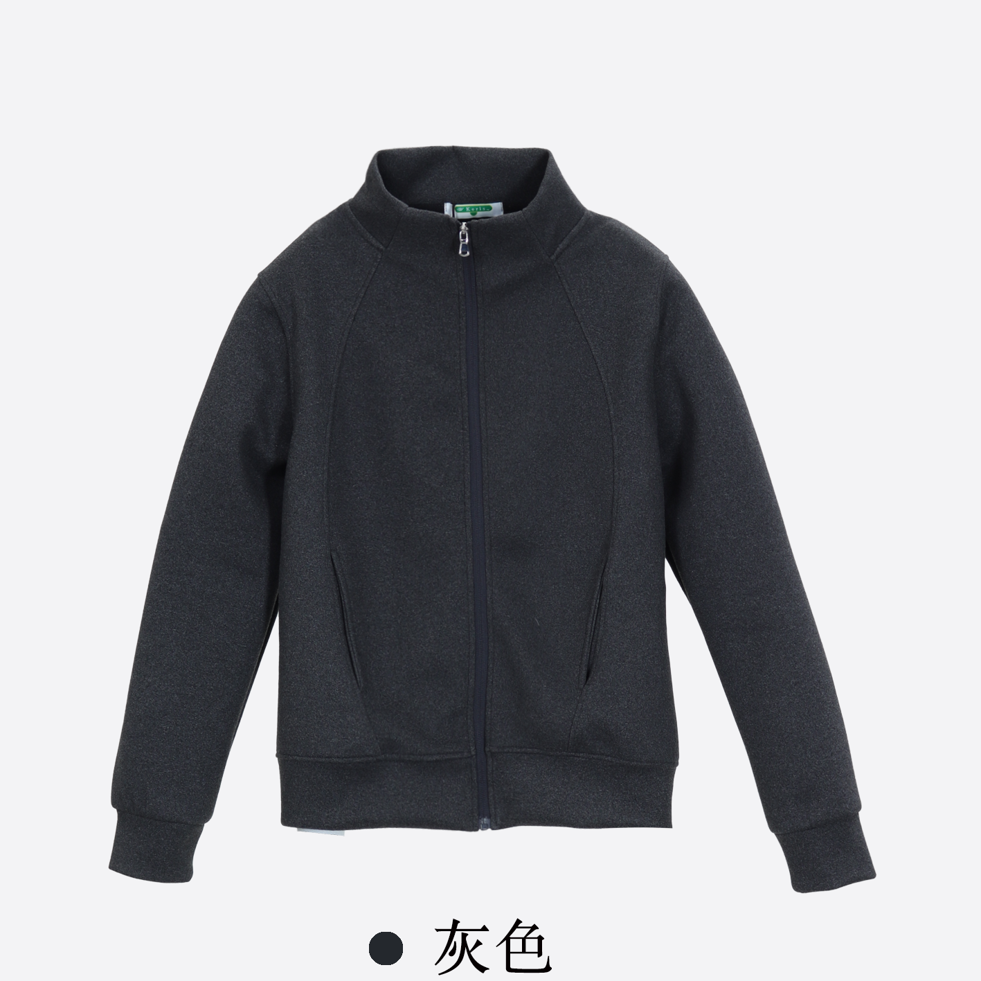 [半高领正肩外套]秋季设计感连帽卫衣收腰宽松拉链上衣-P88115
