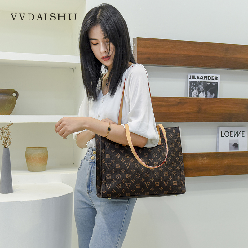 VVDAISHU/唯唯袋鼠气质经典通勤大包包ins网红潮流百搭时尚3202-1