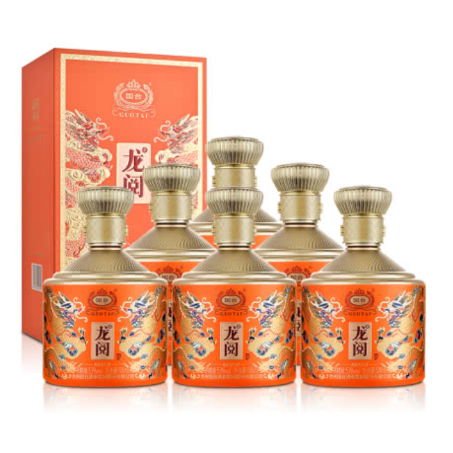 国台龙阅酒（金）53度500ml*6