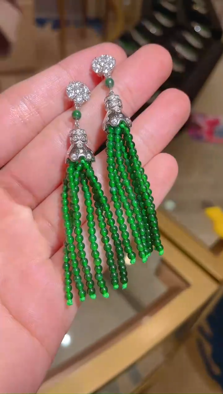 【闪购商品】翡翠耳饰未镶嵌60101天然翡翠A货耳饰多样性发