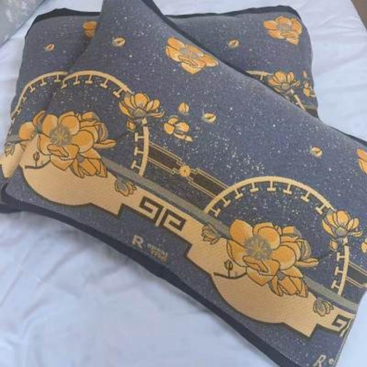 【Y轻奢牡丹-枕巾】52*78高密纯棉纱布枕巾透气柔软