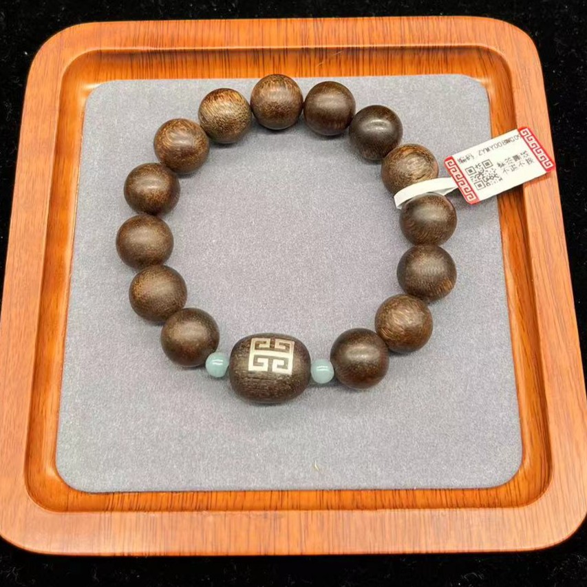 X001WG09  天然沉香14m手串(多样性发其一)