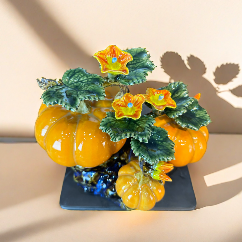 石湾陶瓷金玉满堂南瓜摆件家居玄关柜博古架展示柜送礼入伙乔迁