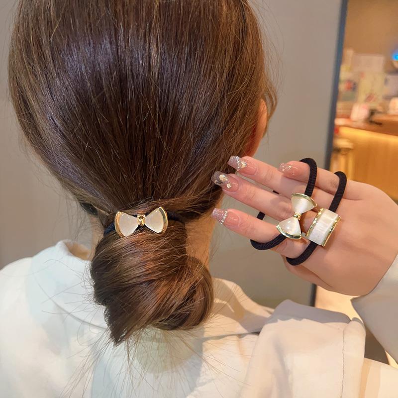 高级感气质猫眼石头绳2023新款简约发圈发绳高弹力皮筋女扎头发饰