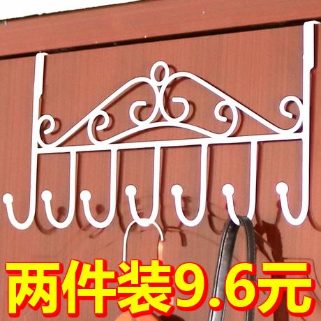 免打孔门后挂钩置物架壁挂免钉门上门背式无痕挂衣架衣服收纳层架