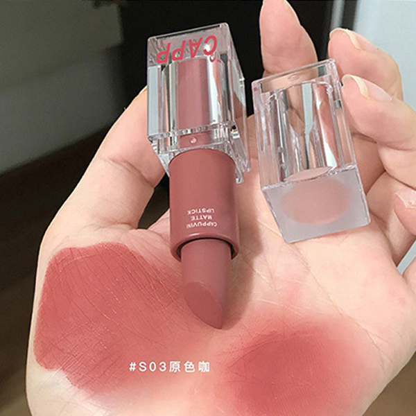 伪素颜萌系口红女哑光奶茶豆沙裸色系平价学生唇釉泥初学者唇彩