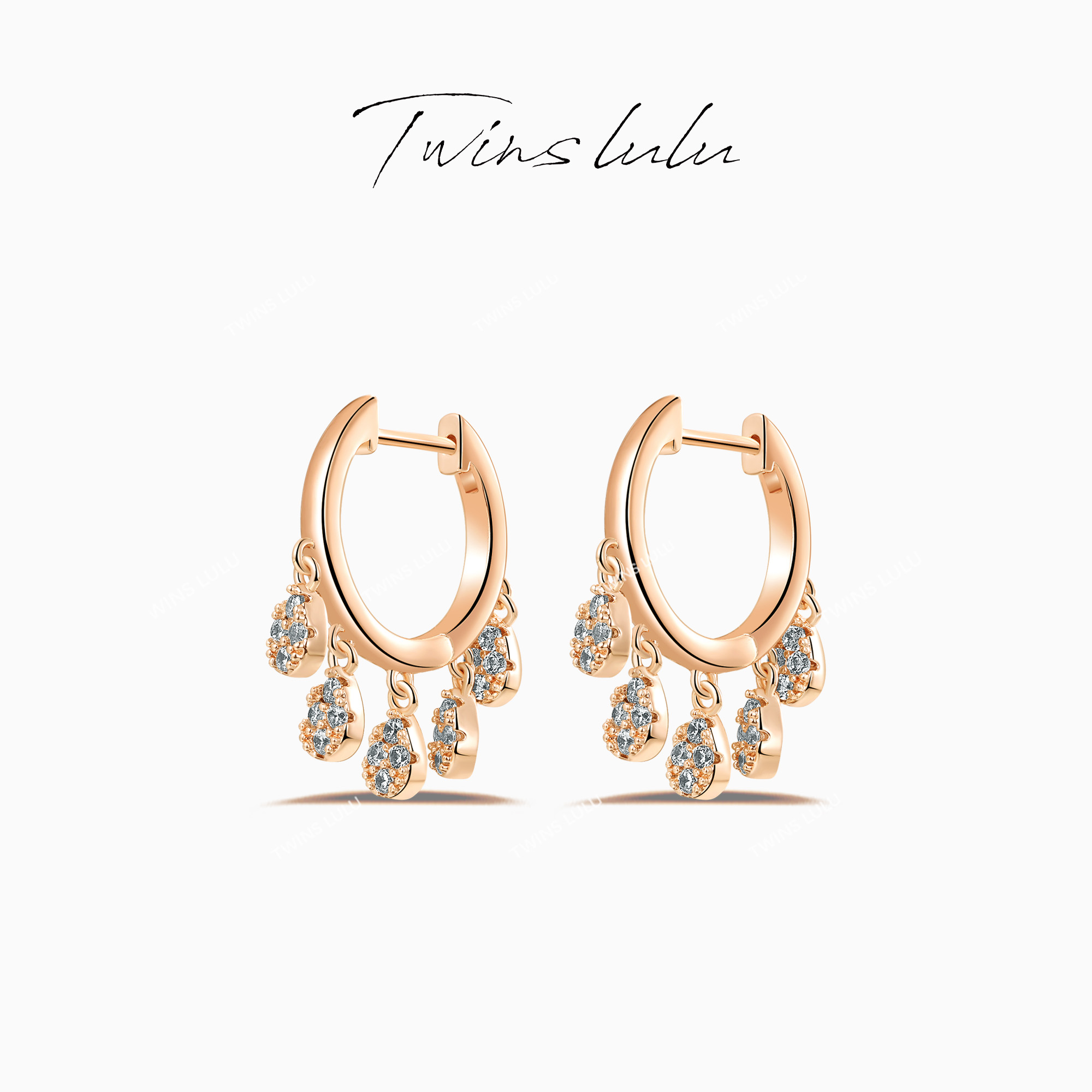 TWINS LULU 镀k金 【春上新】法式【星辰】灵动圈圈耳环TSL1872