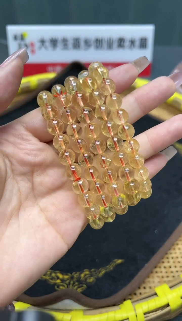 【闪购商品】水晶手串未镶嵌138多样性发其一暴力黄8