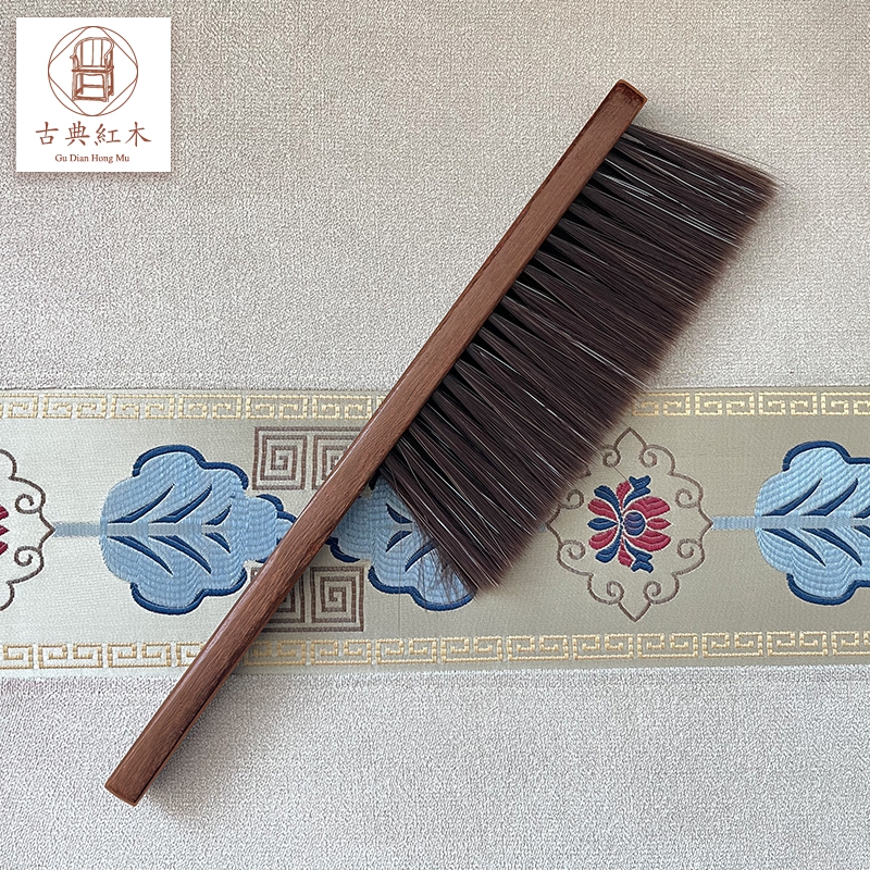 鸡翅木毛毛刷红木家具清洁工具小毛刷扫灰工具全实木小扫帚